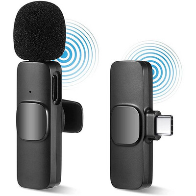 Winsumm K9 Wireless Lavalier Microphone for IPhone &amp; Type C