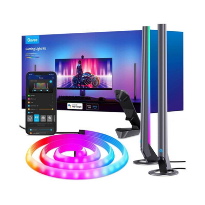 Govee DreamView G1 Pro Gaming Light (SG Plug), Light Bars &amp; LED Neon Strip with Camera, RGBIC Backlight for PC (24-32&#39;&#39;), Game Modes, Music &amp; Video Sync for games