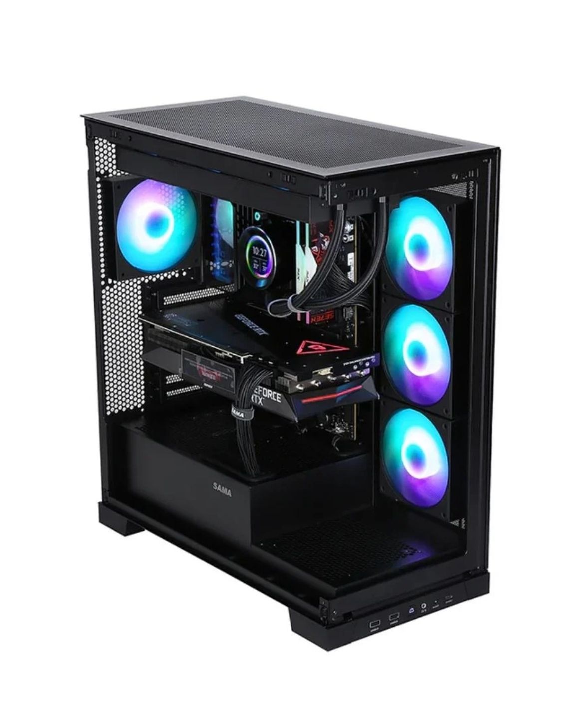 SAMA NEVIEW 4503 Black Mid Tower Case ATX - Black (BTF)