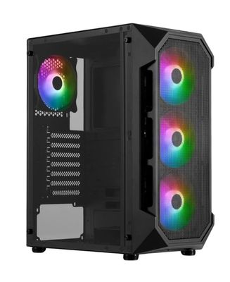 Gamdias AURA GC1 Mid Tower 4 Fan - Black