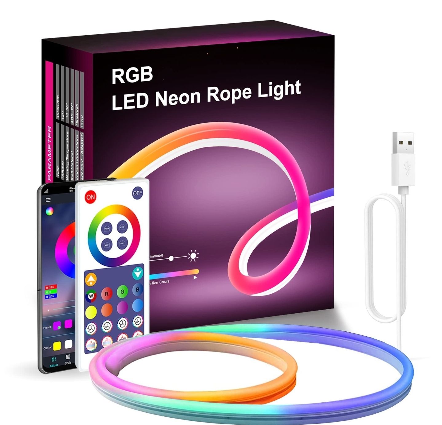 LED Neon Rope Lights 3m