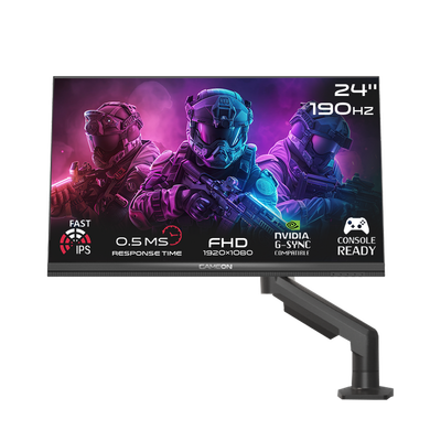 Game on 24 inches FHD 190hz 0.5ms 2.1 with stand. ips