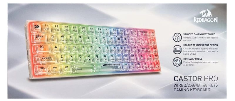 Red Dragon Castor Pro Weird Keyboard