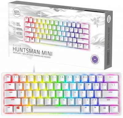 Razer Huntsman mini mercury + 60% optical gaming keyboard