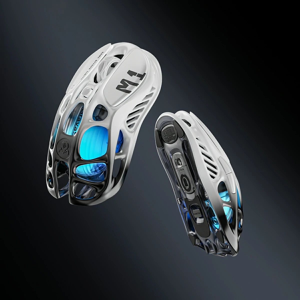 GravaStar Mercury M1pro wireless gaming mouse Black &amp; White /  26000Dpi / 88G / Magnesium Alloy /