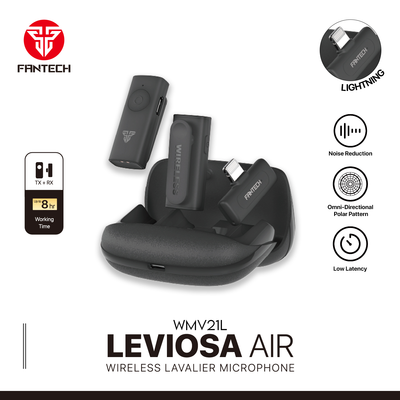 fantech leviosa Air Wireless Lavalier Microphone Double