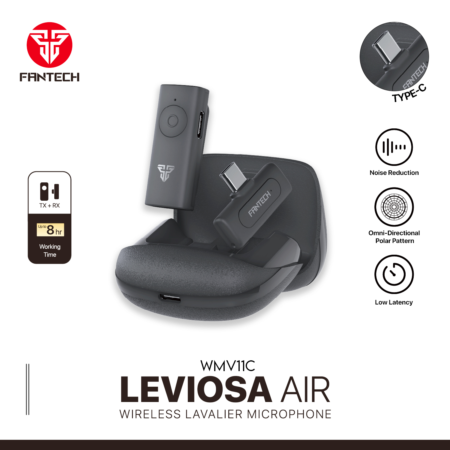 fantech leviosa Air Wireless Lavalier Microphone