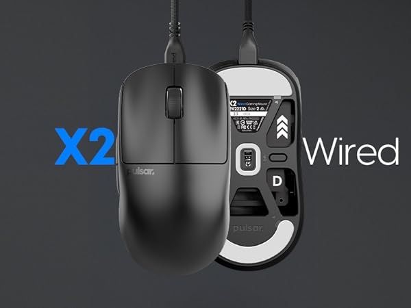 Pulsar X2 Weird mouse size 2
