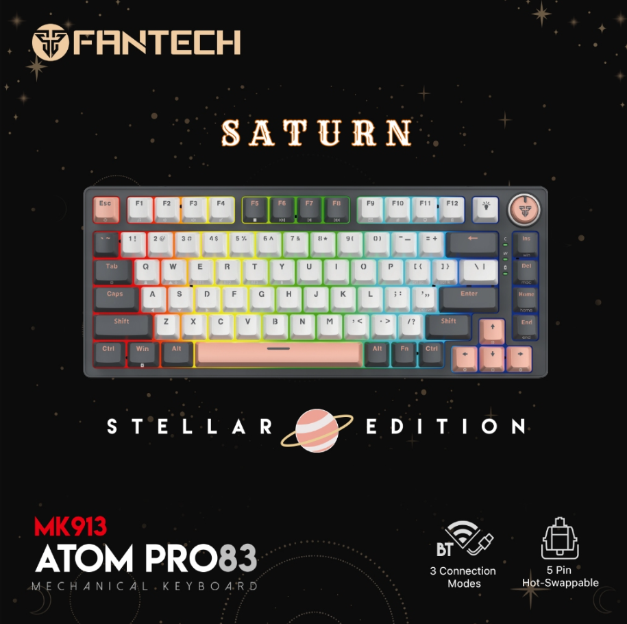 Saturn Atom pro MK913 / 65% / 3 Connection modes / Mechanical Magnetic Keyboard 