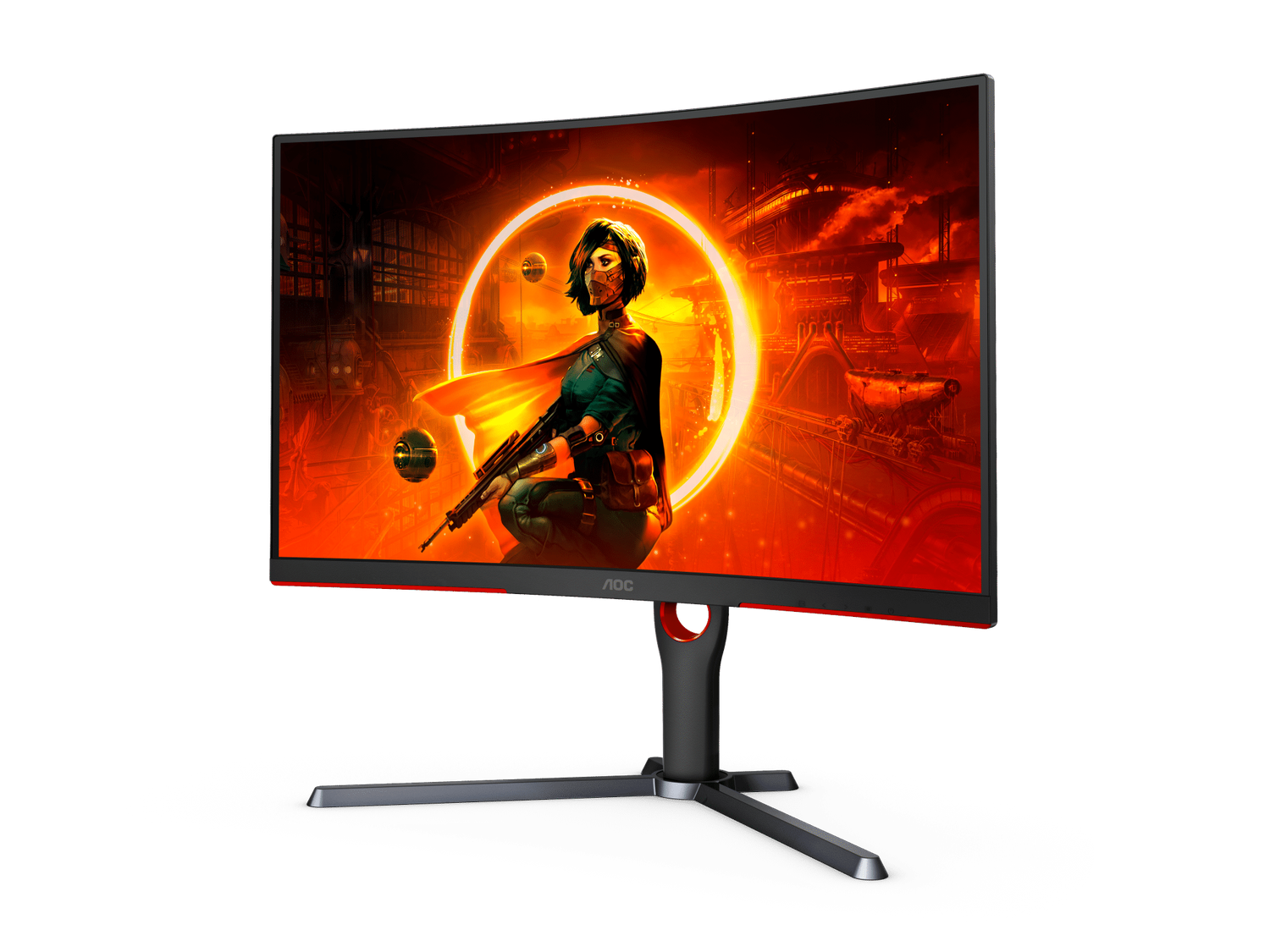 AOC Gaming Monitor CQ27G3S 2K 165HZ 1ms QHD Curved 