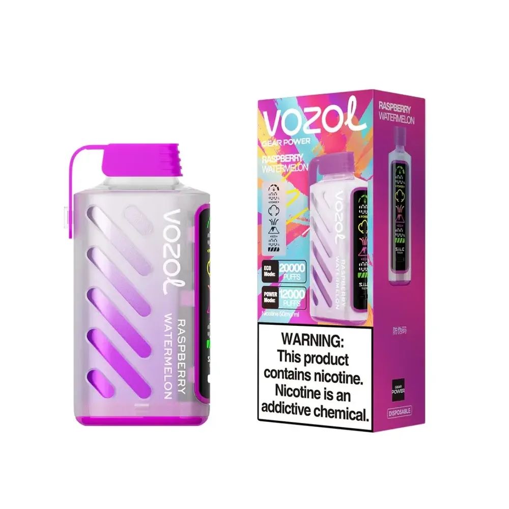 Vozol Gear Power raspberry watermelon 20.000 puff