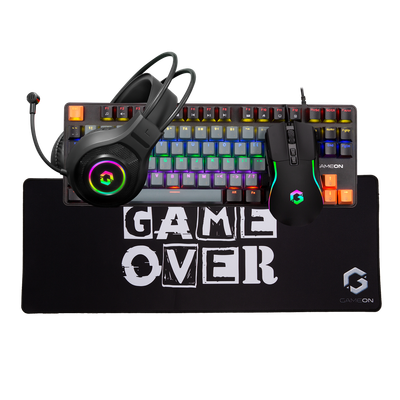 GAMEON VIPER XI All-In-One Gaming Bundle (Mechanical Keyboard, Headset, Mouse &amp; Mousepad)