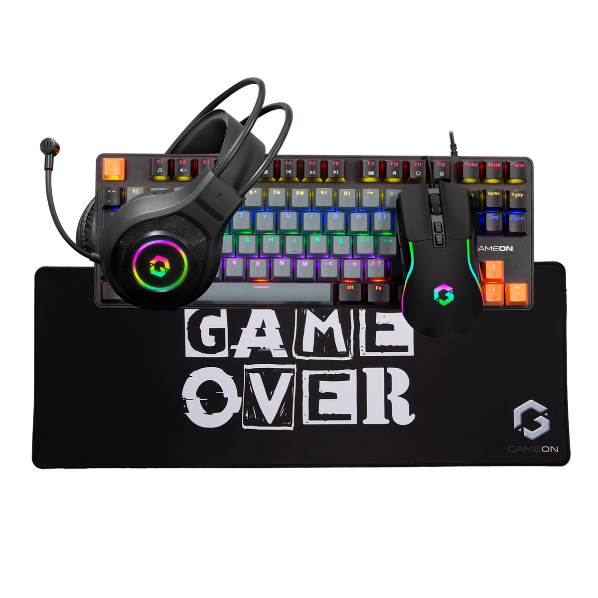 GAMEON VIPER XI All-In-One Gaming Bundle (Mechanical Keyboard, Headset, Mouse &amp; Mousepad)