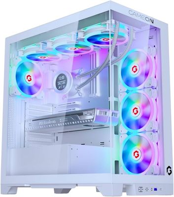 GAMEON Emperor Arctic IV Series Mid Tower PC Gaming Case,