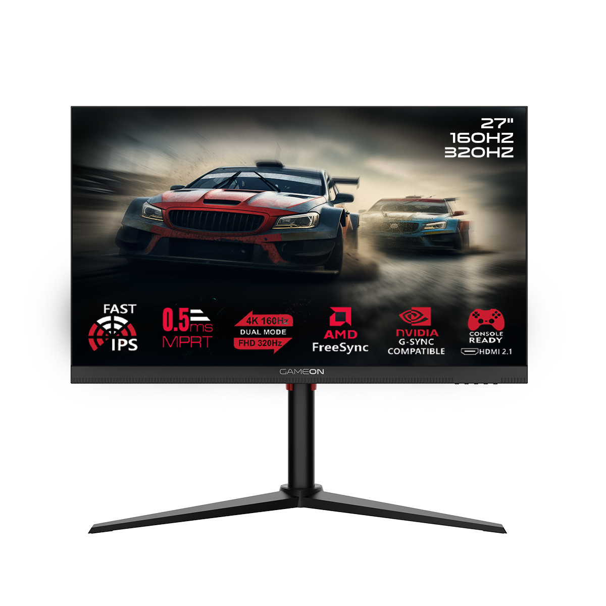 GAMEON GOSX27B Switch X Series 27&quot; Dual Switch 4K UHD/FHD, 160/320Hz