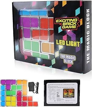 LED light exacting brick game