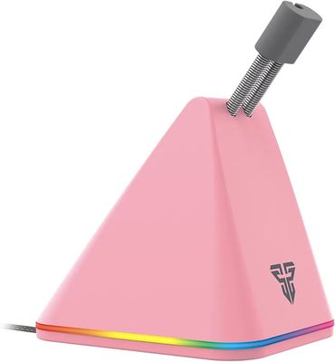 Fantech RGB Gaming Mouse Bungee, Mouse Cord Holder and Cable Management Device for Esports, Pink