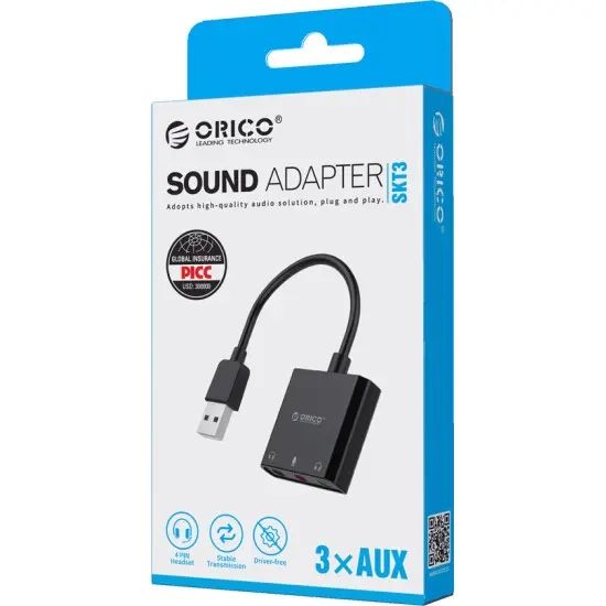 Orico SKT3 External USB Sound Card.