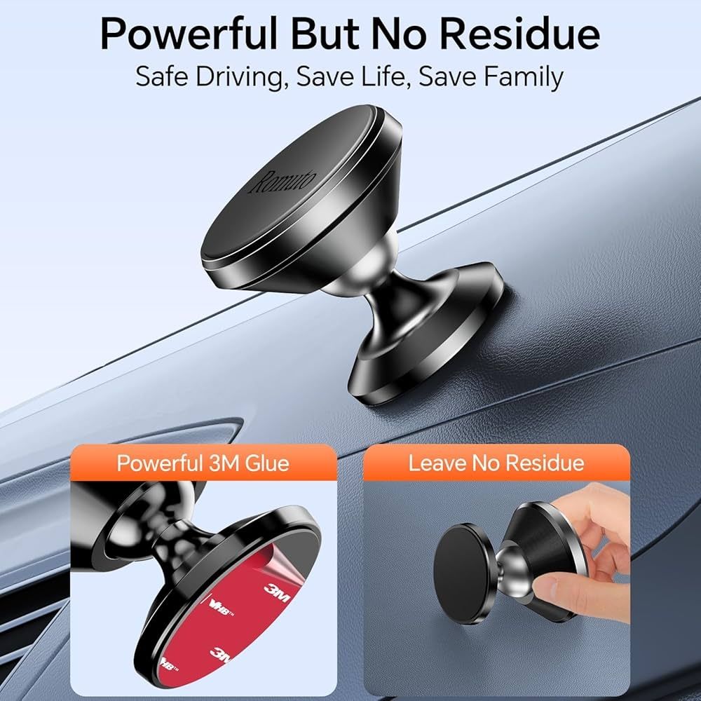 Dual Magnetic Super Strong Phone Mount with MagSafe compatible devices.
