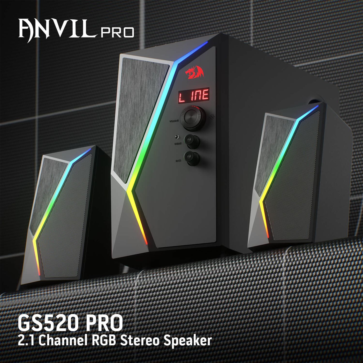 Redragon ANVIL GS520 PRO 2.1 BT/aux