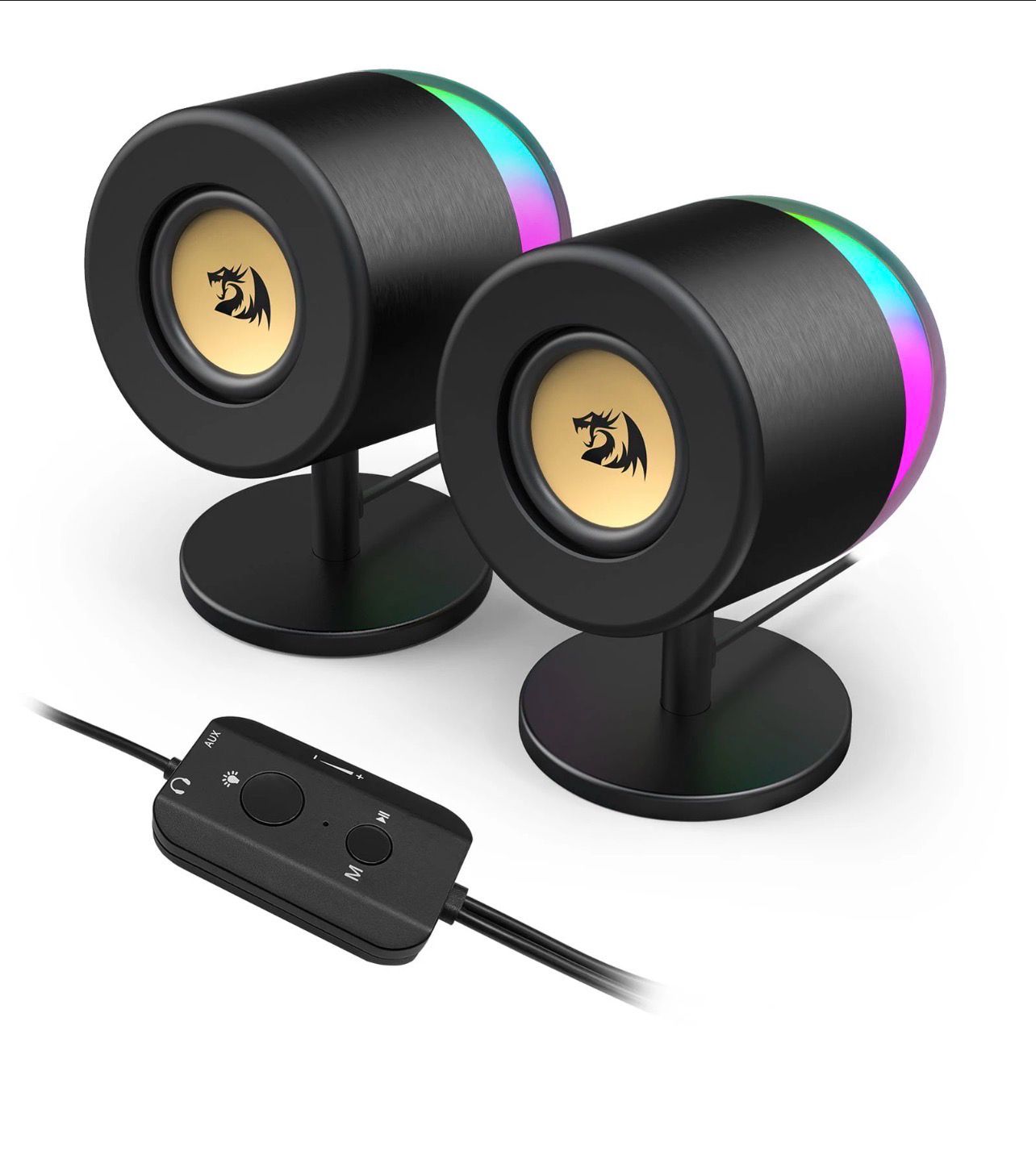 Redragon AHRI GS598 RGB 6 W 2.0 Stereo Gaming Speakers