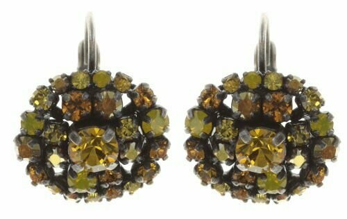 Konplott Ohrringe "Ballroom" gelb/braun