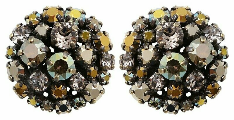 Konplott Ohrringe "Ballroom" khaki/braun