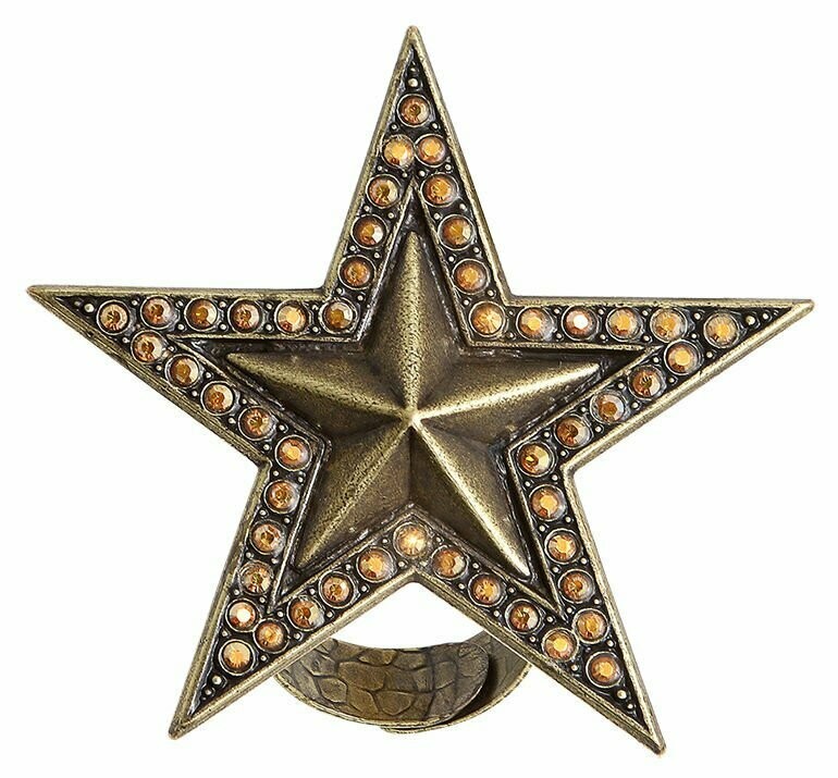 Konplott Ring "Dancing Star" messing /braun