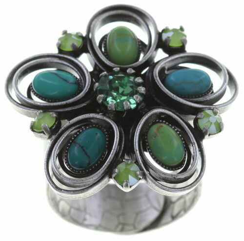Konplott Ring "Boho Twist" grün