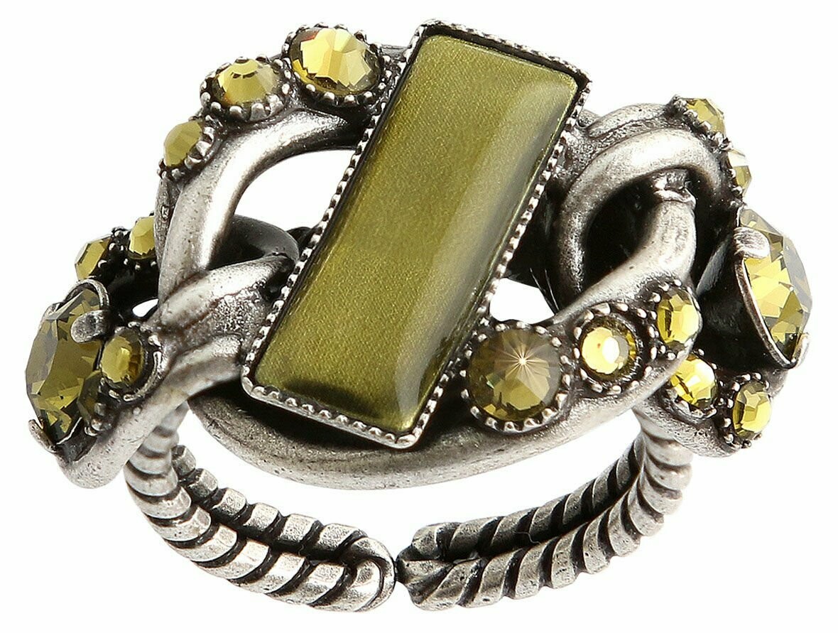 Konplott Ring "Heavy Metals" khaki- grün