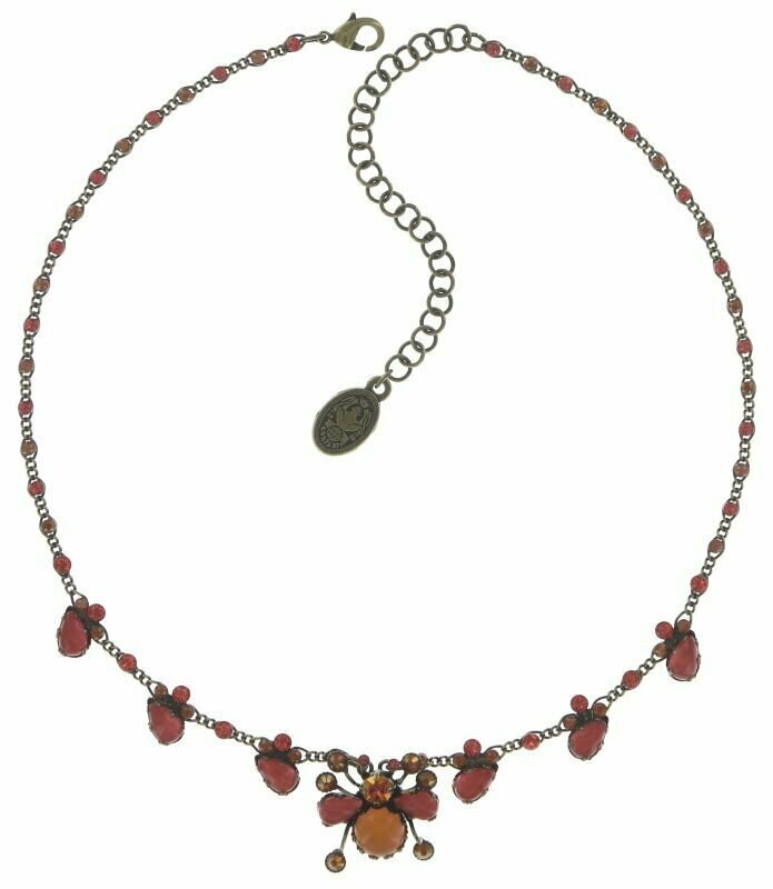 Konplott Kette "Flower Zumzum" Orange/ gelb