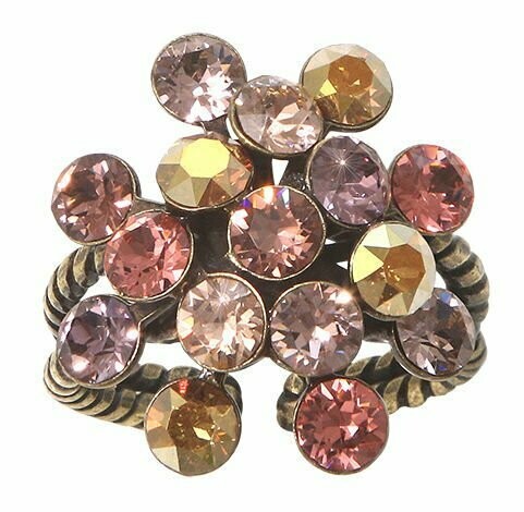 Konplott Ring "Magic Fireball" rose/lavendel/beige/braun