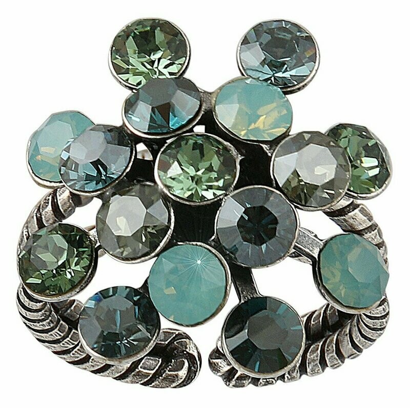 Konplott Ring Konplott Ring "Magic Fireball"grün multi mit opal