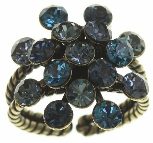 Konplott Ring "Magic Fireball" blau/ blaugrün/türkis