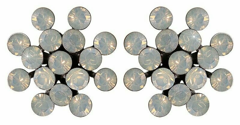Konplott Ohrringe Konplott Ohrringe "Magic Fireball" opal weißgrau 21 mm