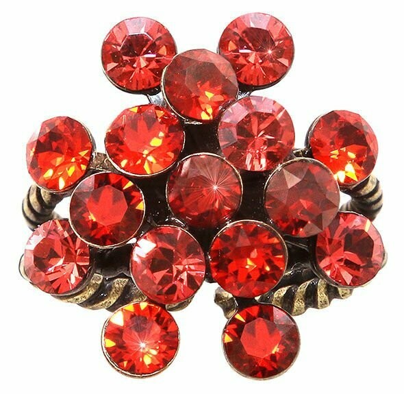 Konplott Ring "Magic Fireball" rot/orange/koralle