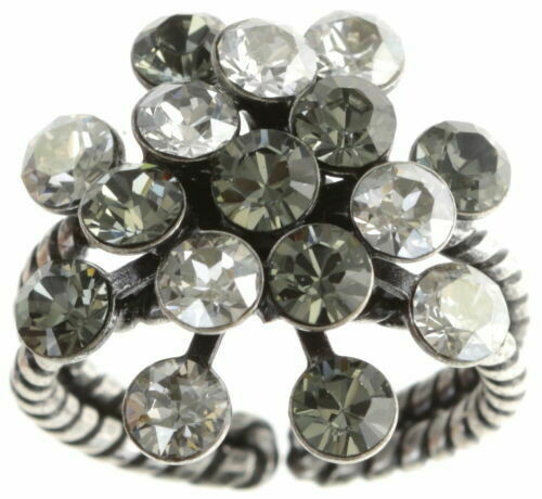 Konplott Ring "Magic Fireball" grau/weiß