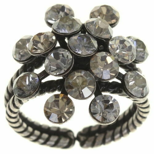 Konplott Ring "Magic Fireball" light blue/ light champagner/weiß