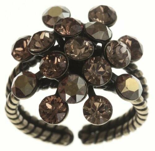 Konplott Ring "Magic Fireball" multi hellbraun