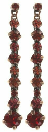Konplott Ohrringe "Ballroom  Classic Glam" rot/koralle