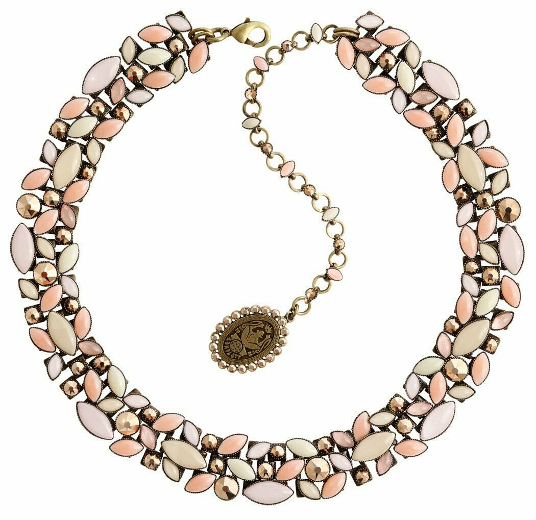 Konplott Kette "Dance with Navette" rose/beige