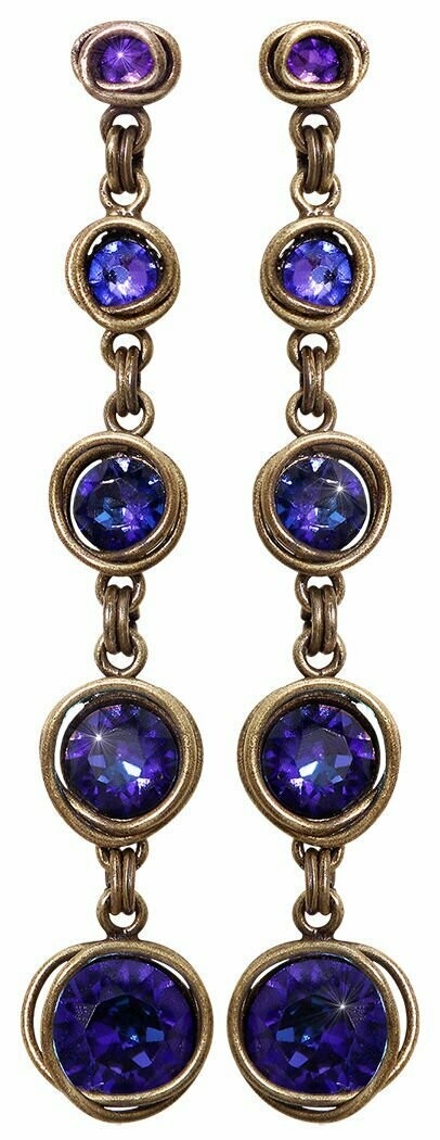 Konplott Ohrringe "Sparkle Twist" lila