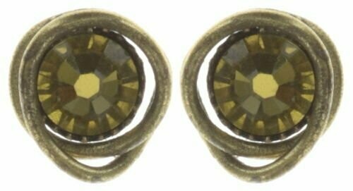 Konplott Ohrringe "Sparkle Twist" khaki