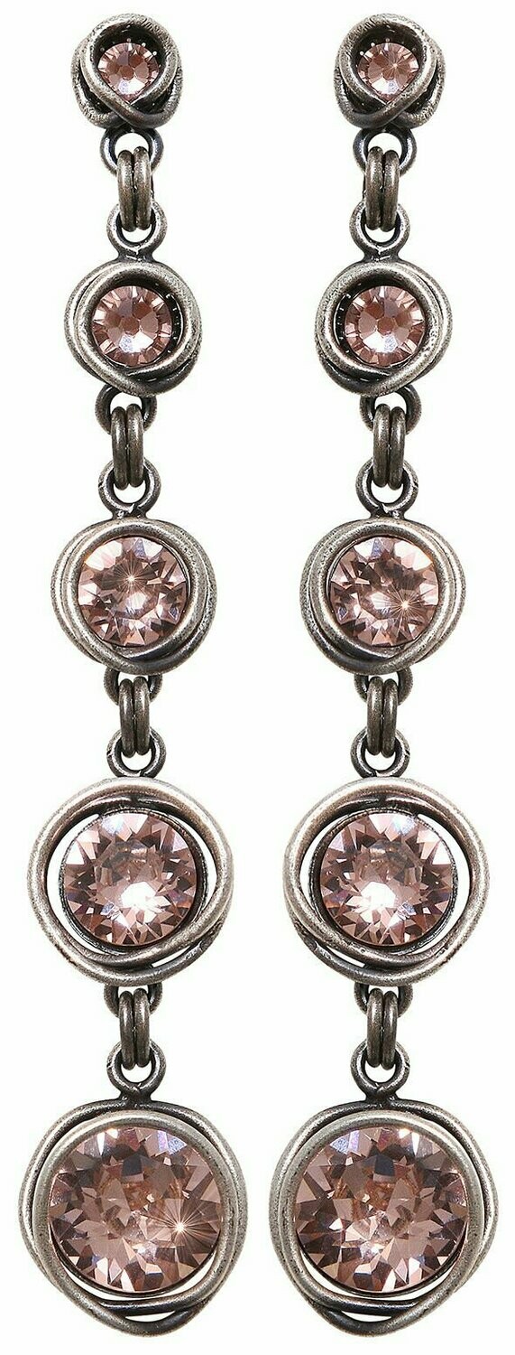 Konplott Ohrringe "Sparkle Twist" silber rose