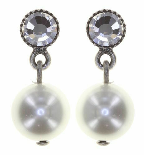 Konplott Ohrringe "Pearl Shadow" weiß