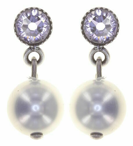 Konplott Ohrringe "Pearl Shadow" grau