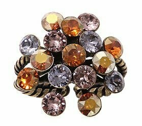 Konplott Ring "Magic Fireball" braun/lila/rose