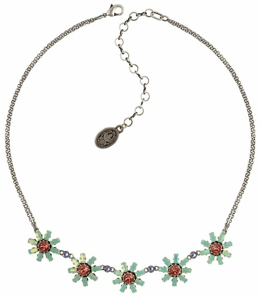 Konplott Kette "Spider Daisy" grün