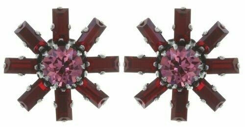 Konplott Ohrringe "Spider Daisy" rot