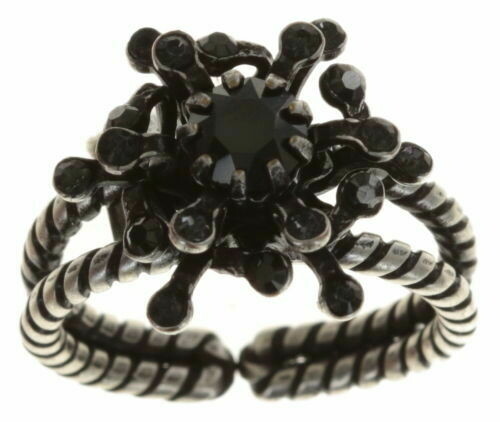 Konplott Ring "Petit four the fleur" schwarz